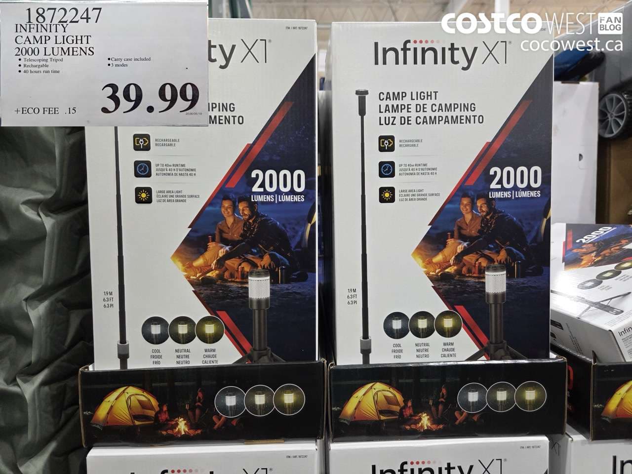 INFINITY CAMP LIGHT 2000 LUMENS