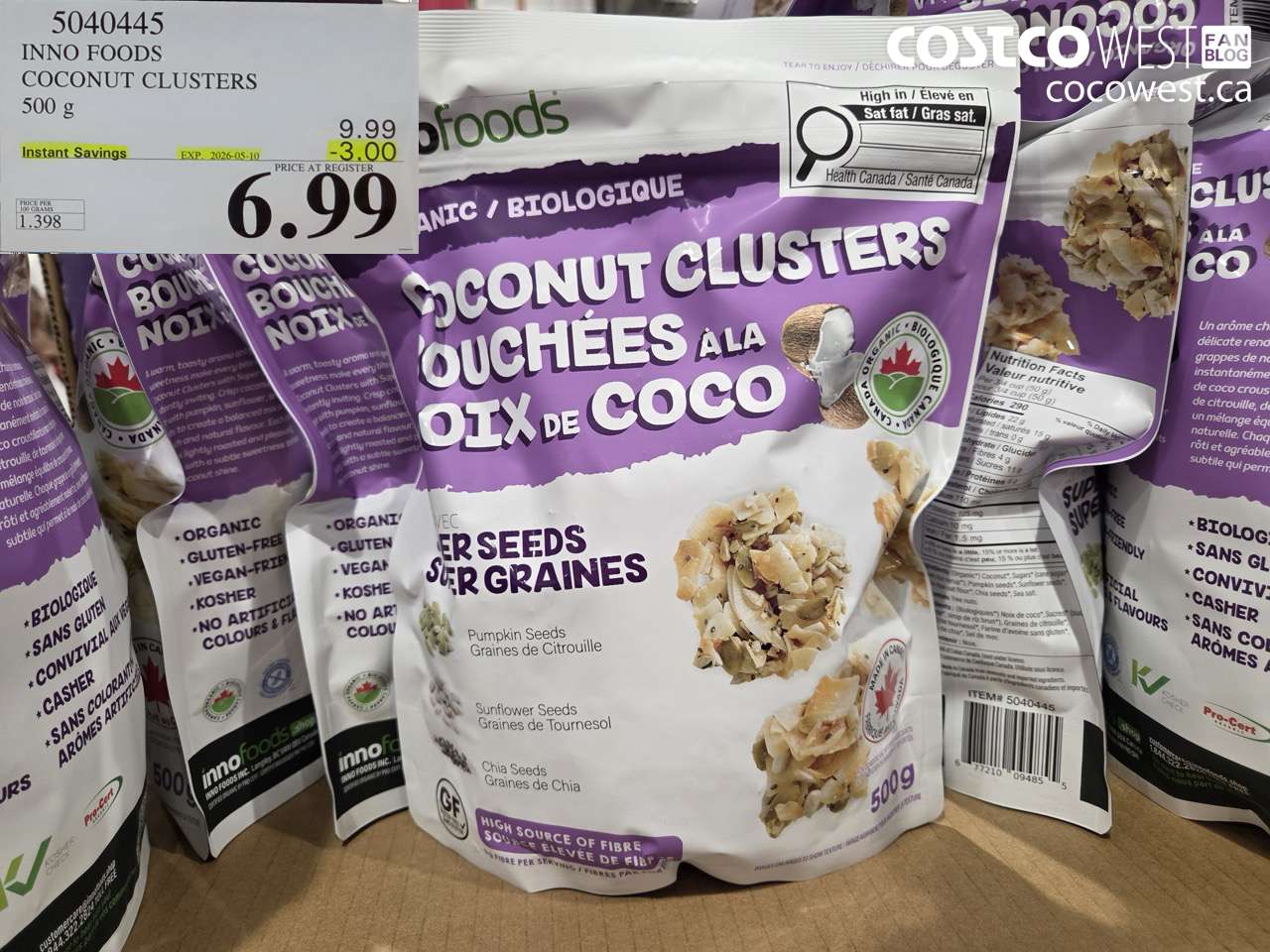 INNO FOODS COCONUT CLUSTERS 500 G