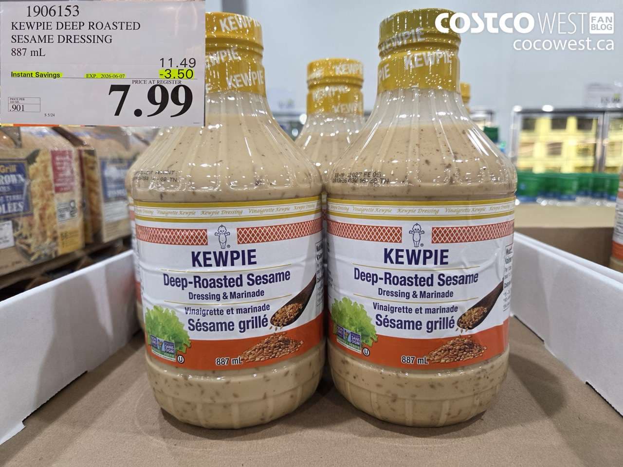 KEWPIE DEEP ROASTED SESAME DRESSING 887 ML
