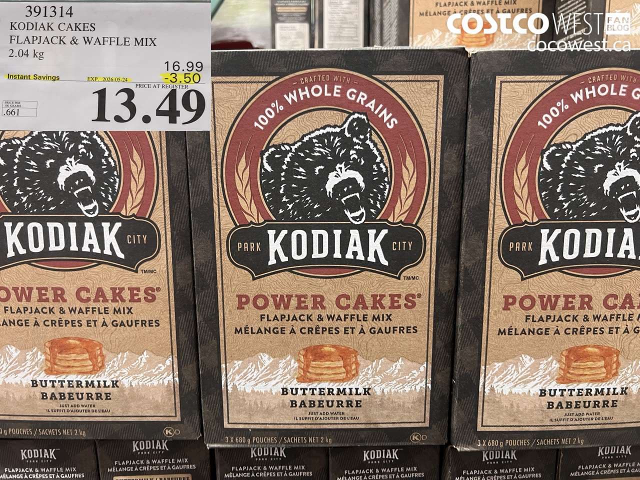 kodiak cakes flapjack  waffle mix 204 kg