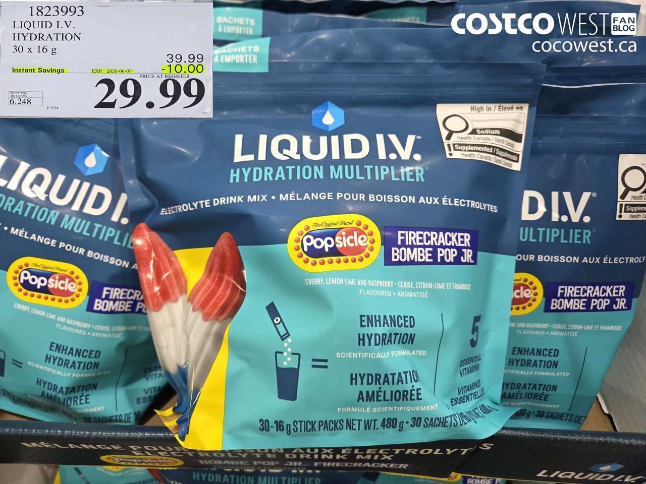 LIQUID I.V. HYDRATION 30 X 16 G