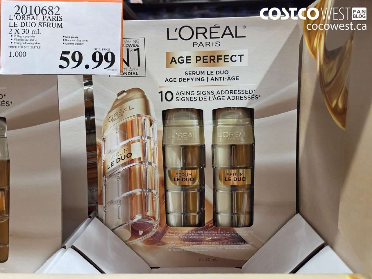 L’OREAL PARIS LE DUO SERUM 2 X 30 ML