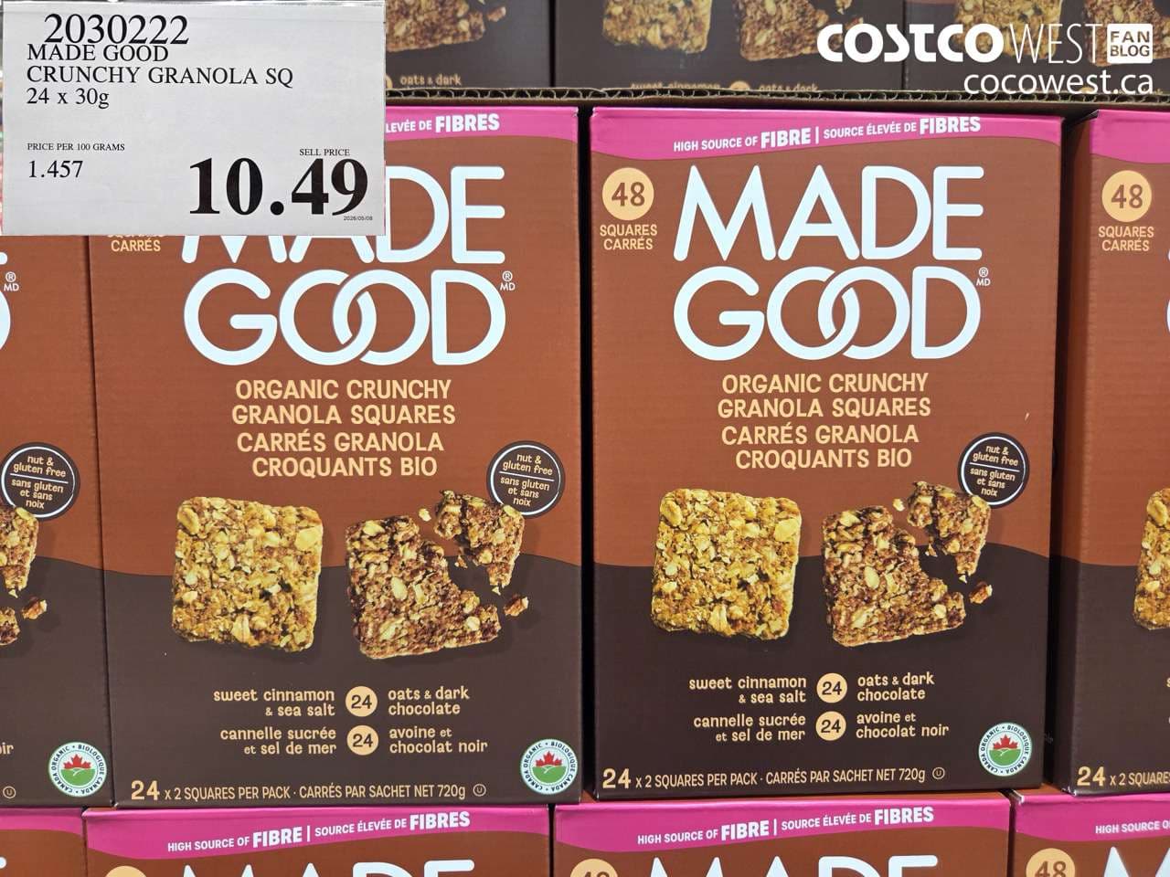 MADE GOOD CRUNCHY GRANOLA SQ 24 X 30G