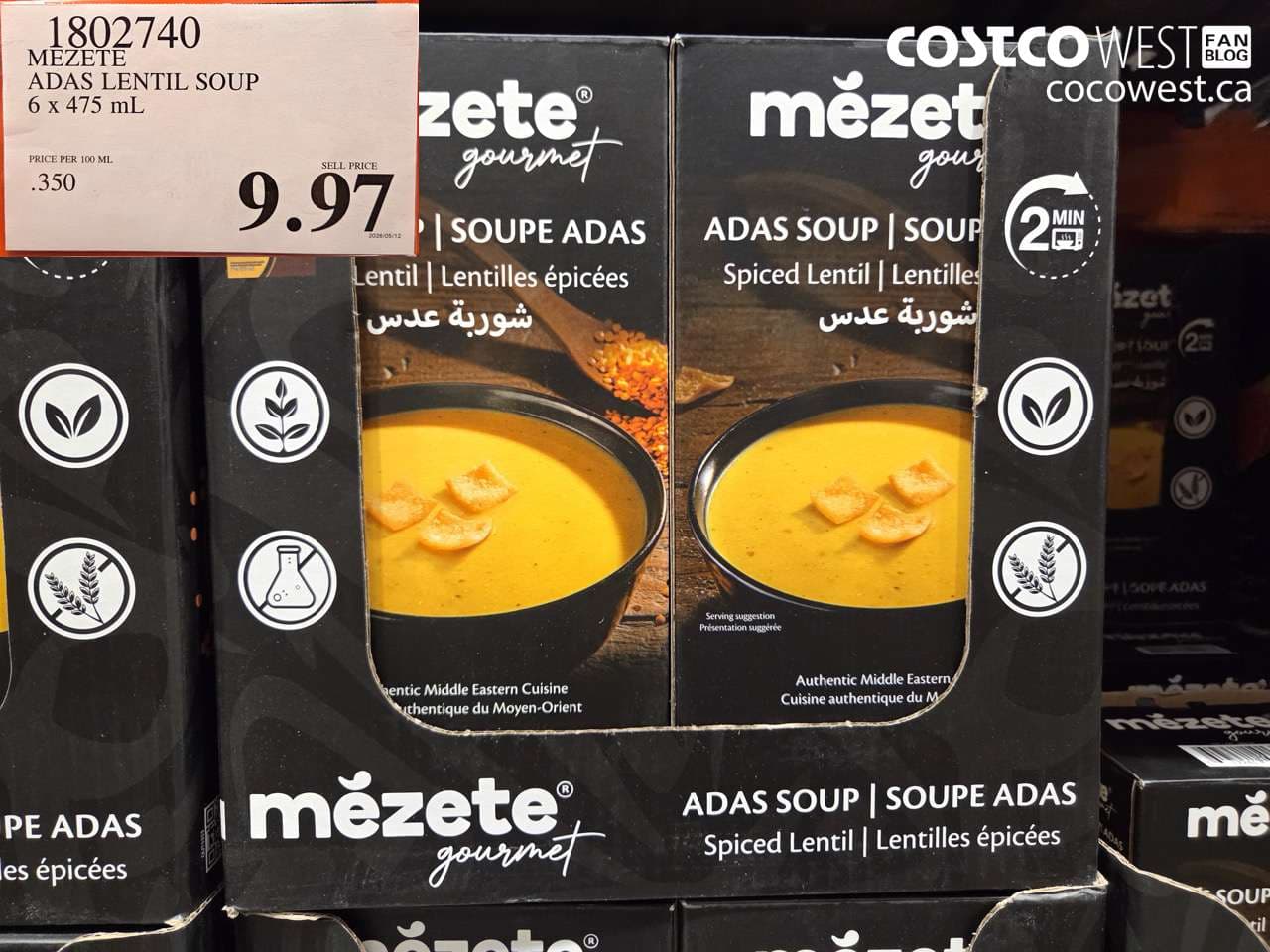 MEZETE ADAS LENTIL SOUP 6 X 475 ML