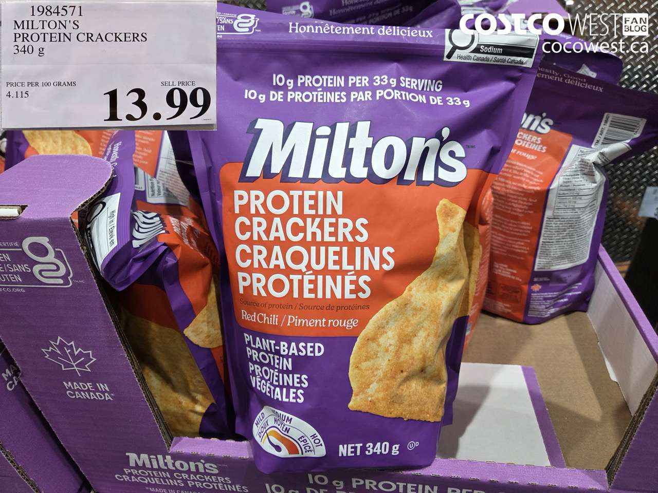 MILTON’S PROTEIN CRACKERS 340 G