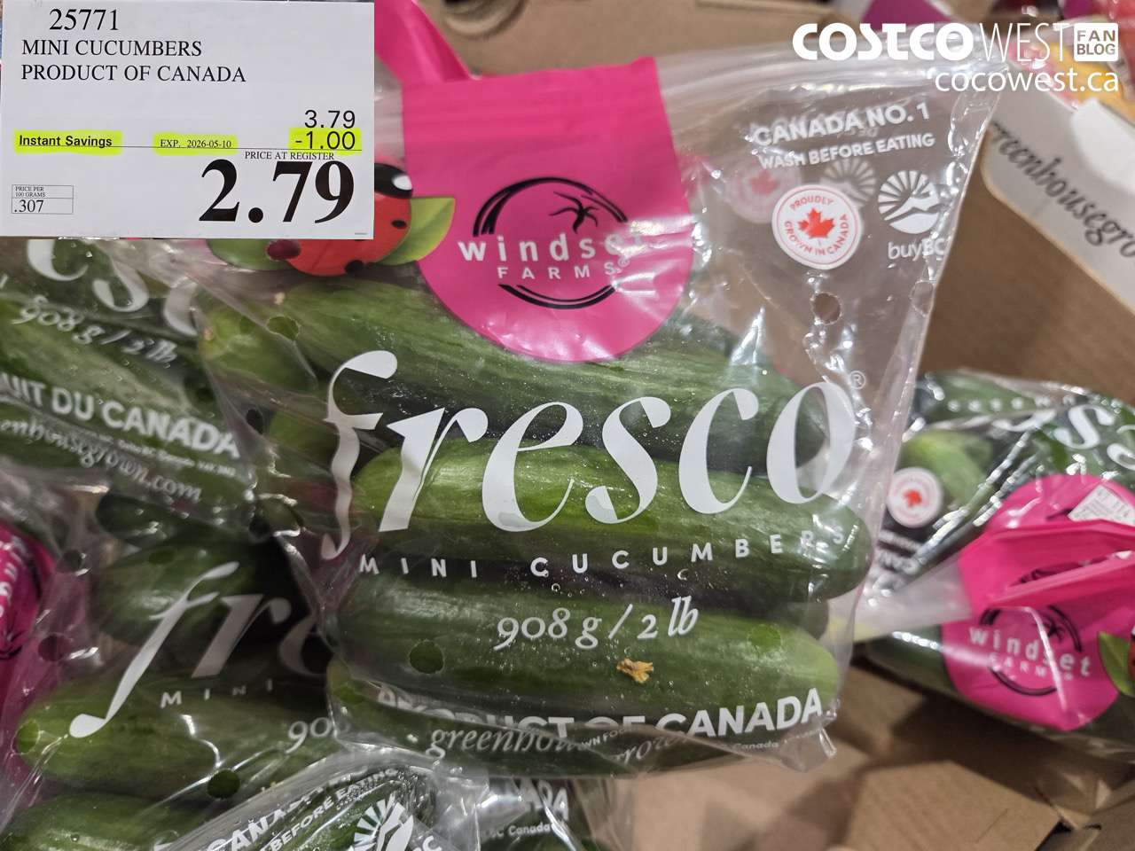 MINI CUCUMBERS PRODUCT OF CANADA