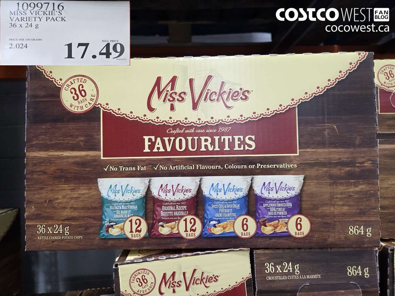 MISS VICKIE’S VARIETY PACK 36 X 24 G