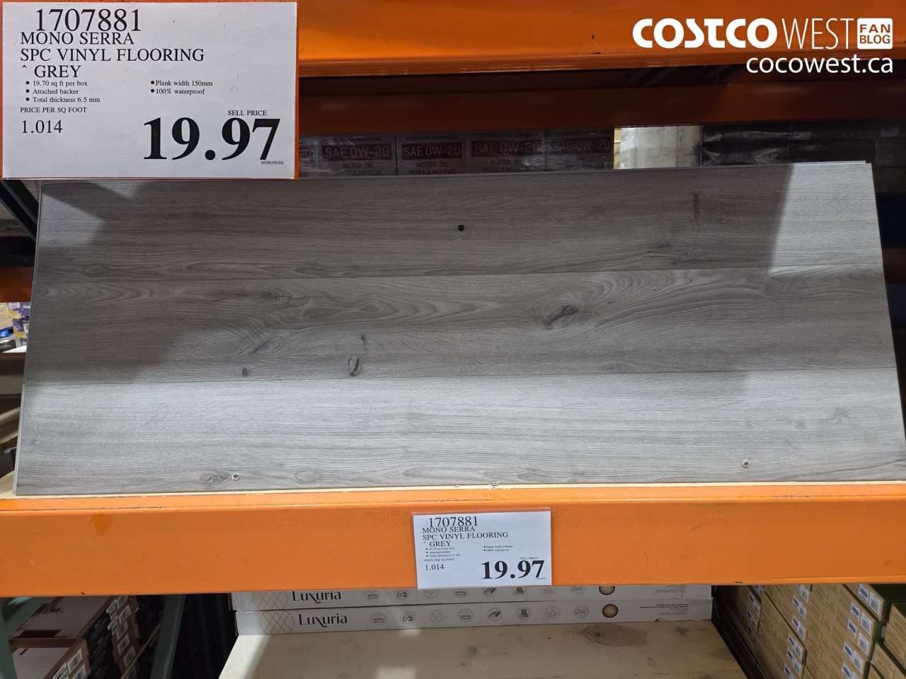 MONO SERRA SPC VINYL FLOORING GREY