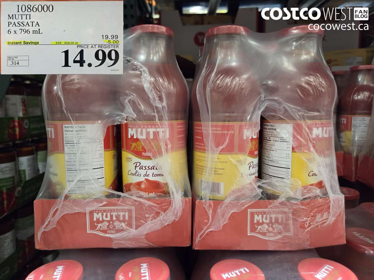 MUTTI PASSATA 6 X 796 ML