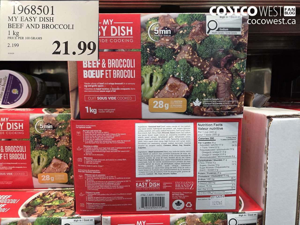 MY EASY DISH BEEF AND BROCCOLI 1 KG