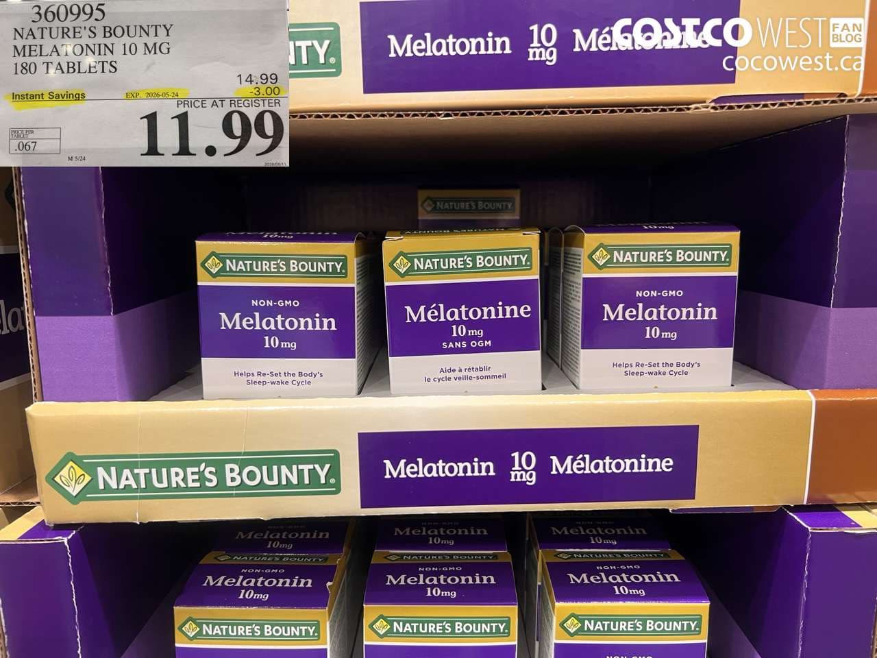 natures bounty melatonin 10 mg 180 tablets