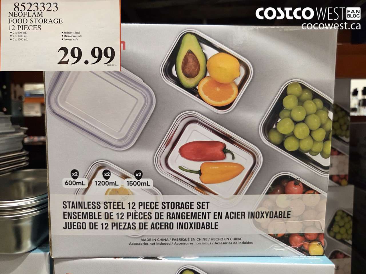NEOFLAM FOOD STORAGE 12 PIECES