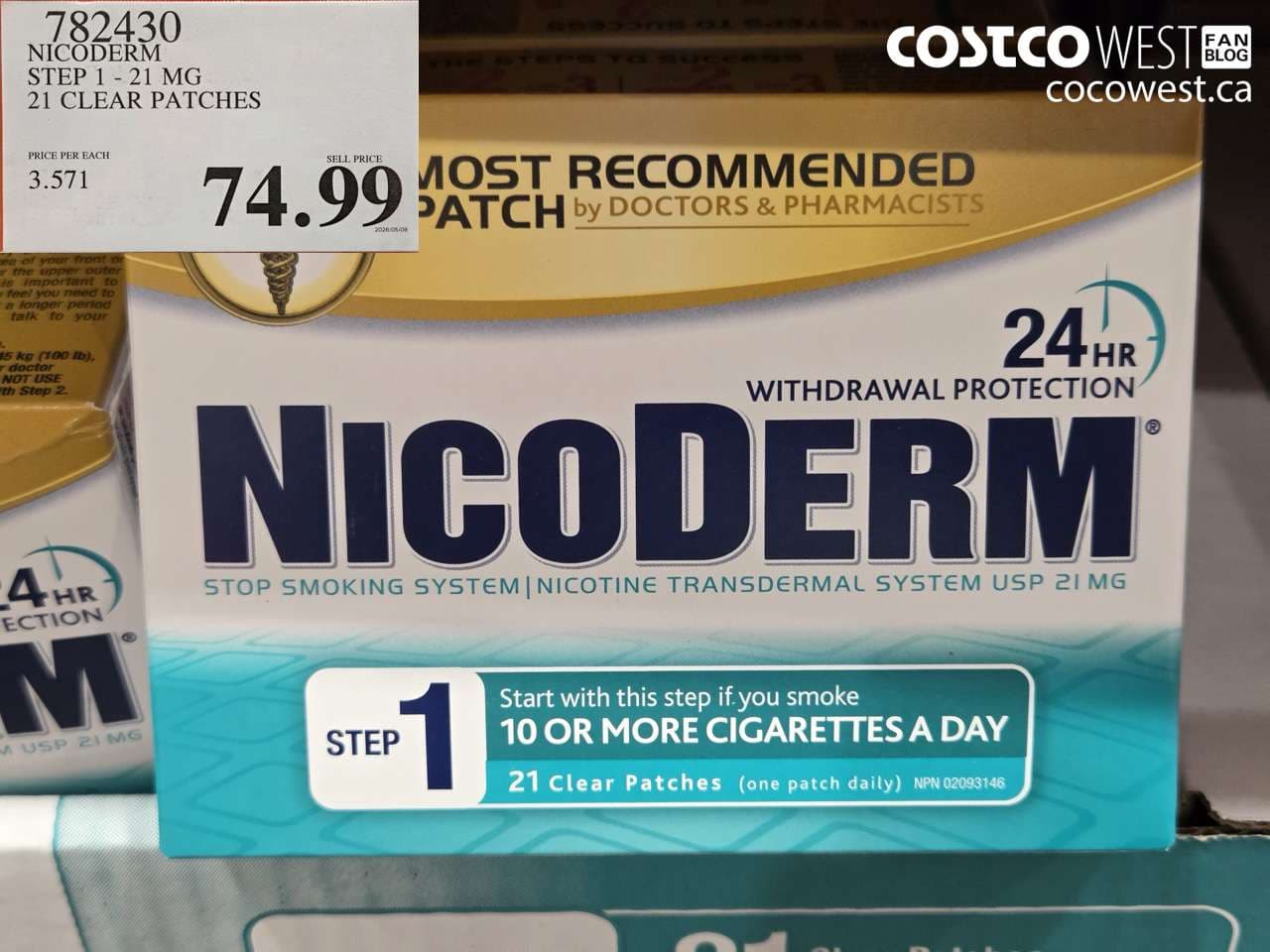 NICODERM STEP 1 - 21 MG 21 CLEAR PATCHES