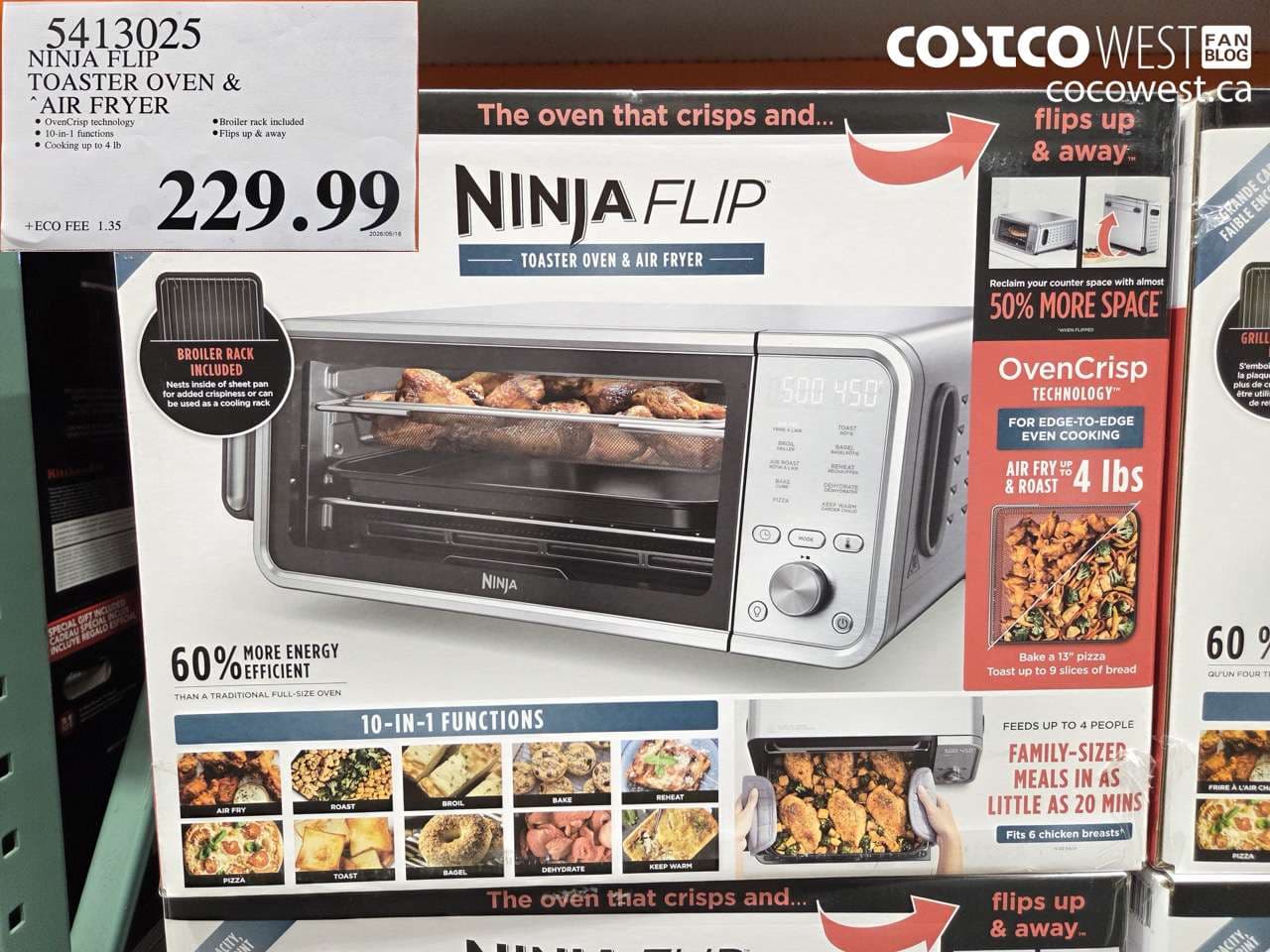 ninja flip toaster oven  air fryer