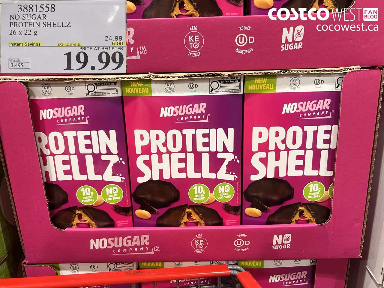 no sugar protein shellz 26 x 22 g