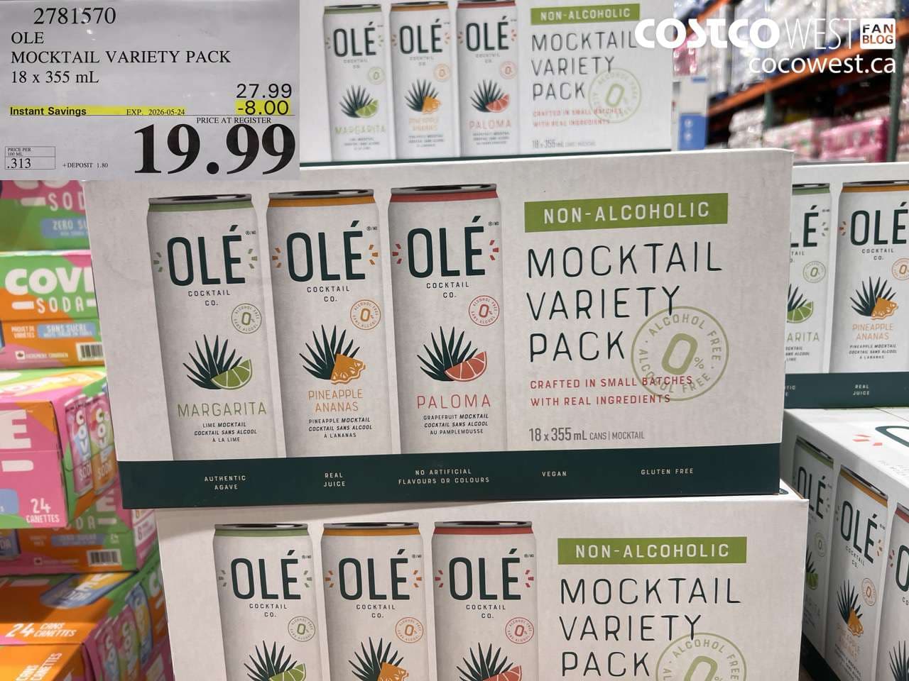 ole mocktail variety pack 18 x 355 ml