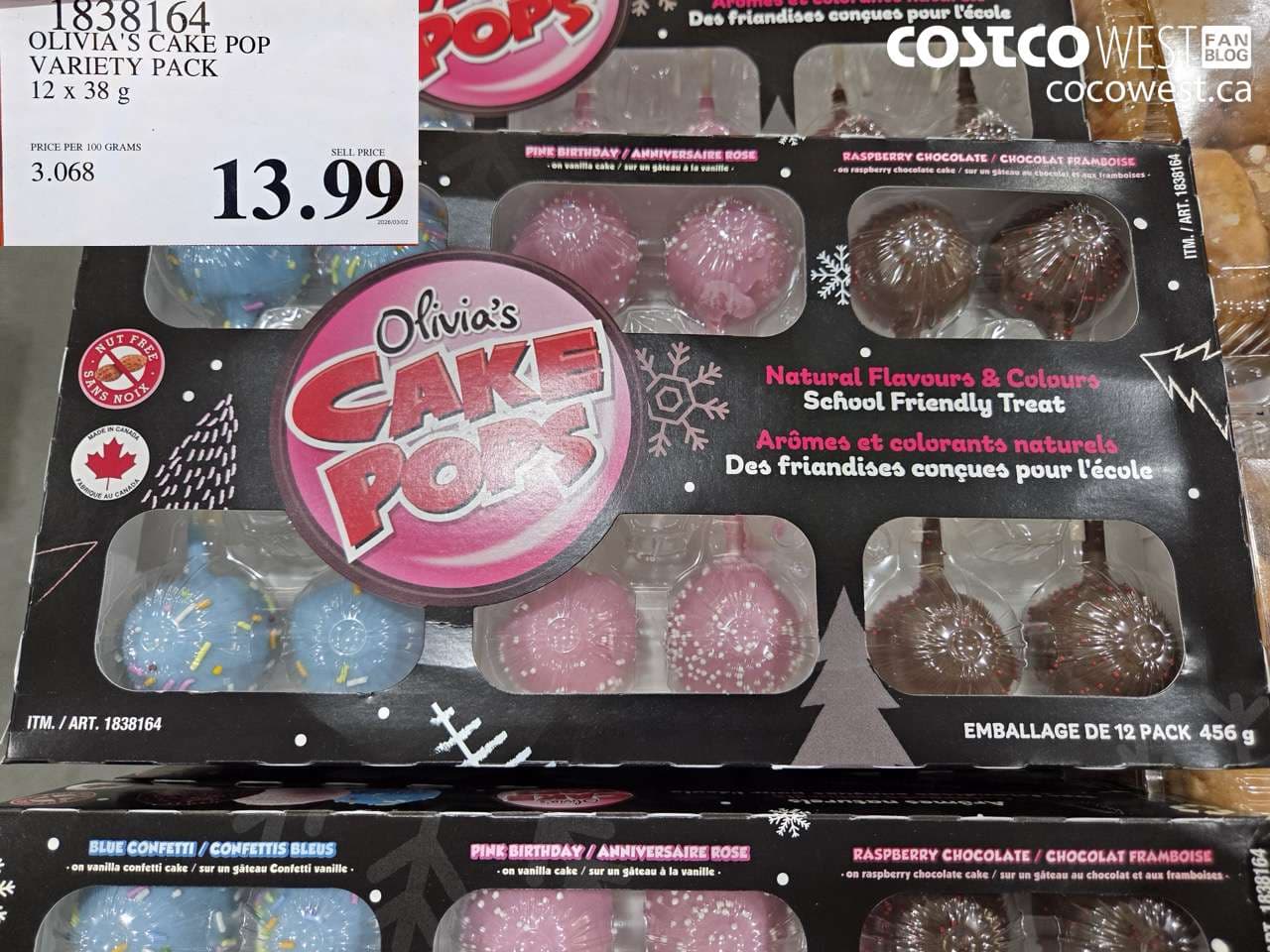 OLIVIA’S CAKE POP VARIETY PACK 12 X 38 G