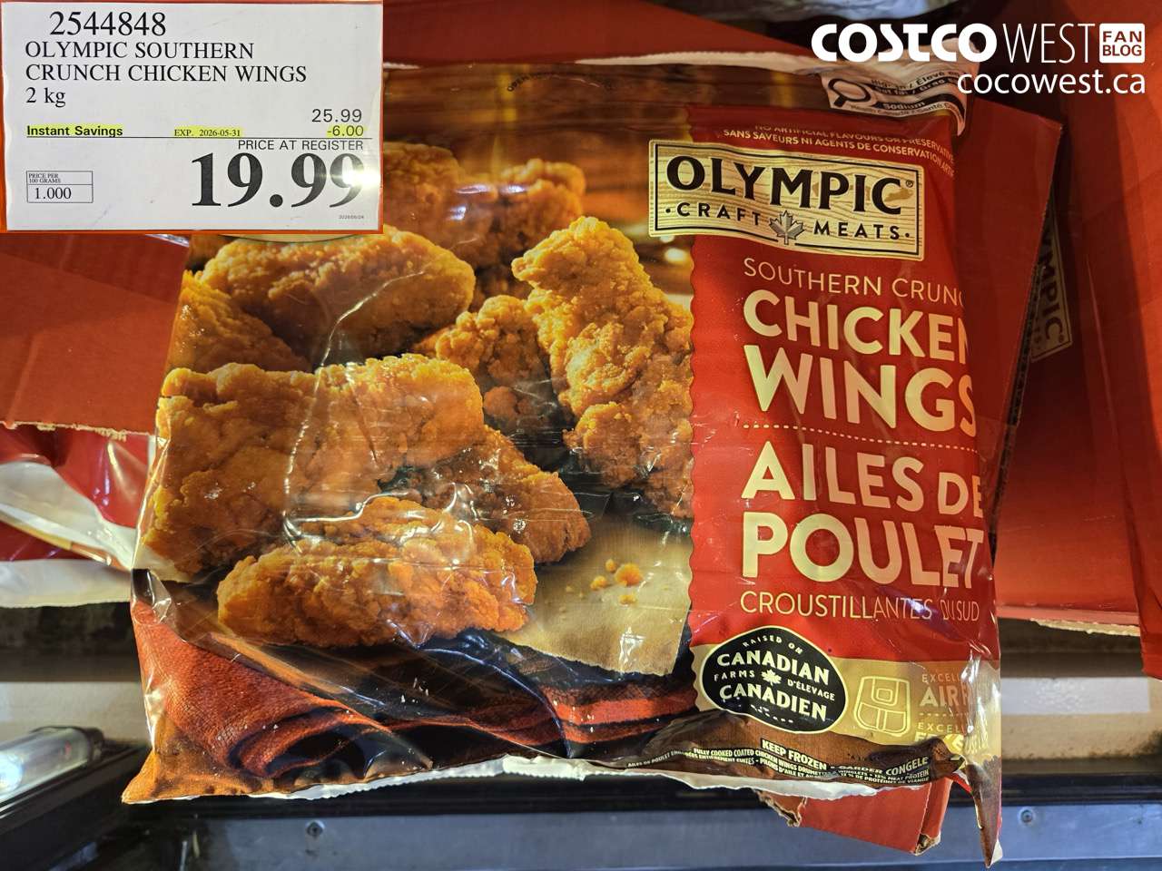 olympic southern crunch chicken wings 2 kg