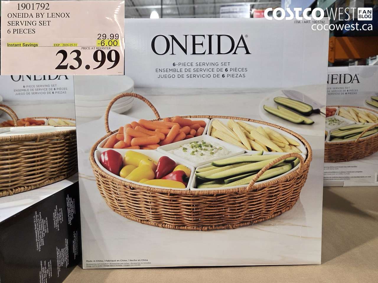 oneida by lenox serving set 6 pieces
