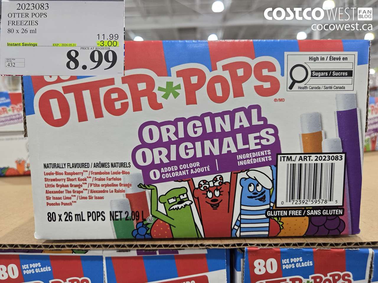 OTTER POPS FREEZIES 80 X 26 ML