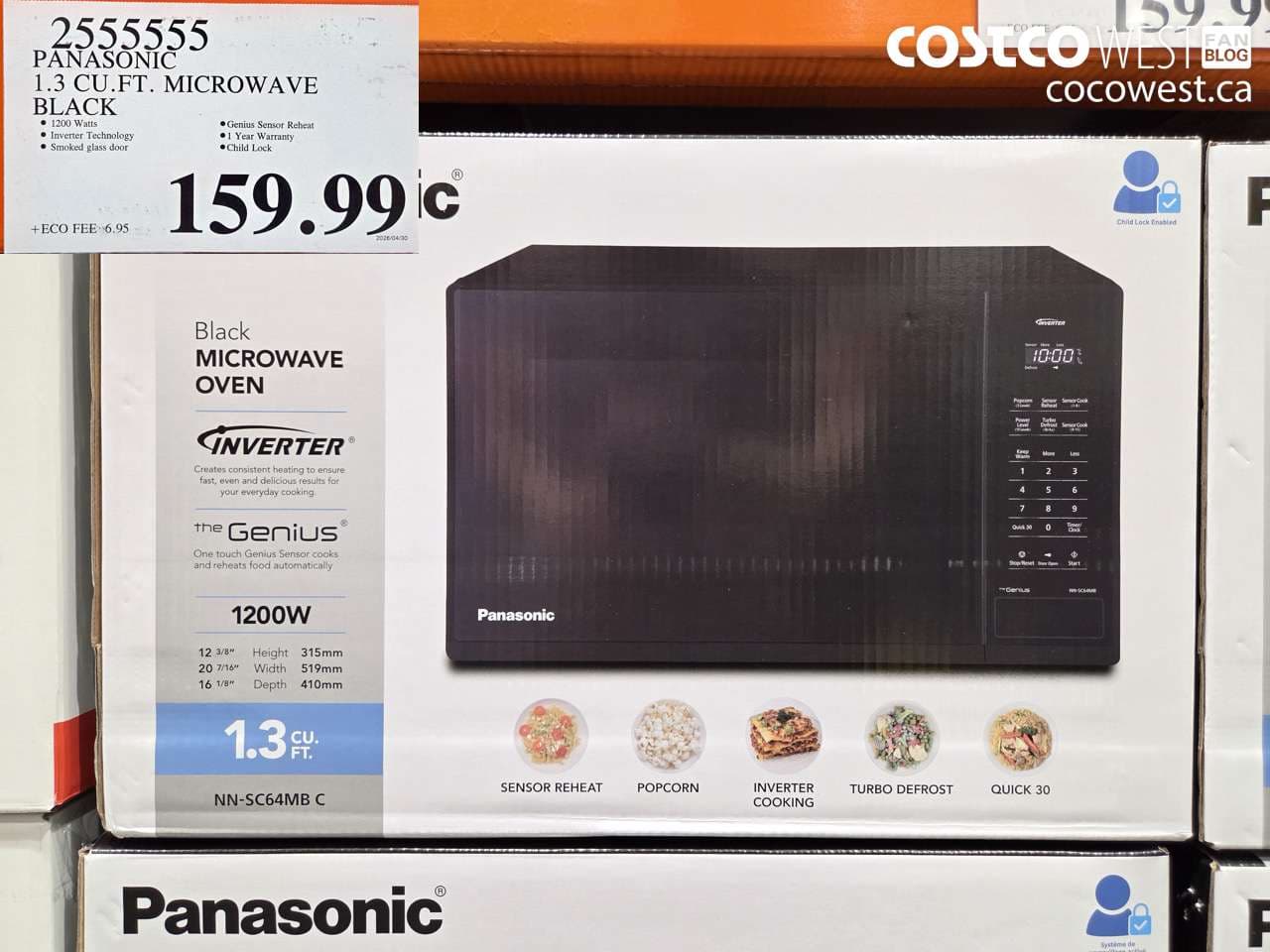 PANASONIC 1.3 CU. FT. MICROWAVE BLACK