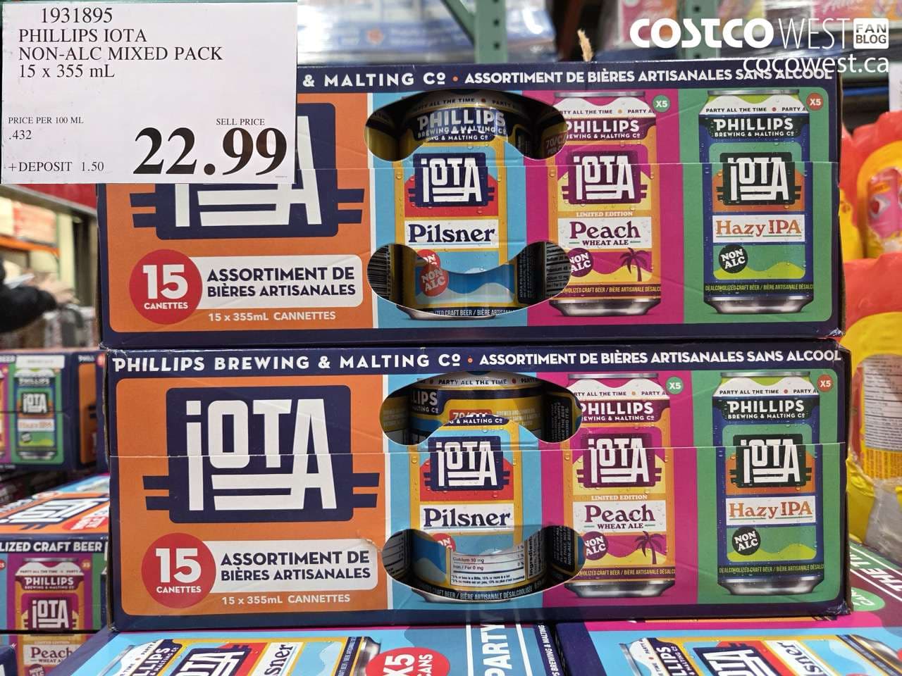 PHILLIPS IOTA NON-ALC MIXED PACK 15 X 355 ML