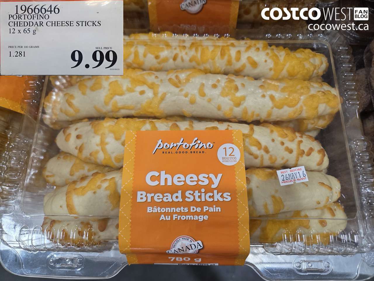 PORTOFINO CHEDDAR CHEESE STICKS 12 X 65 G