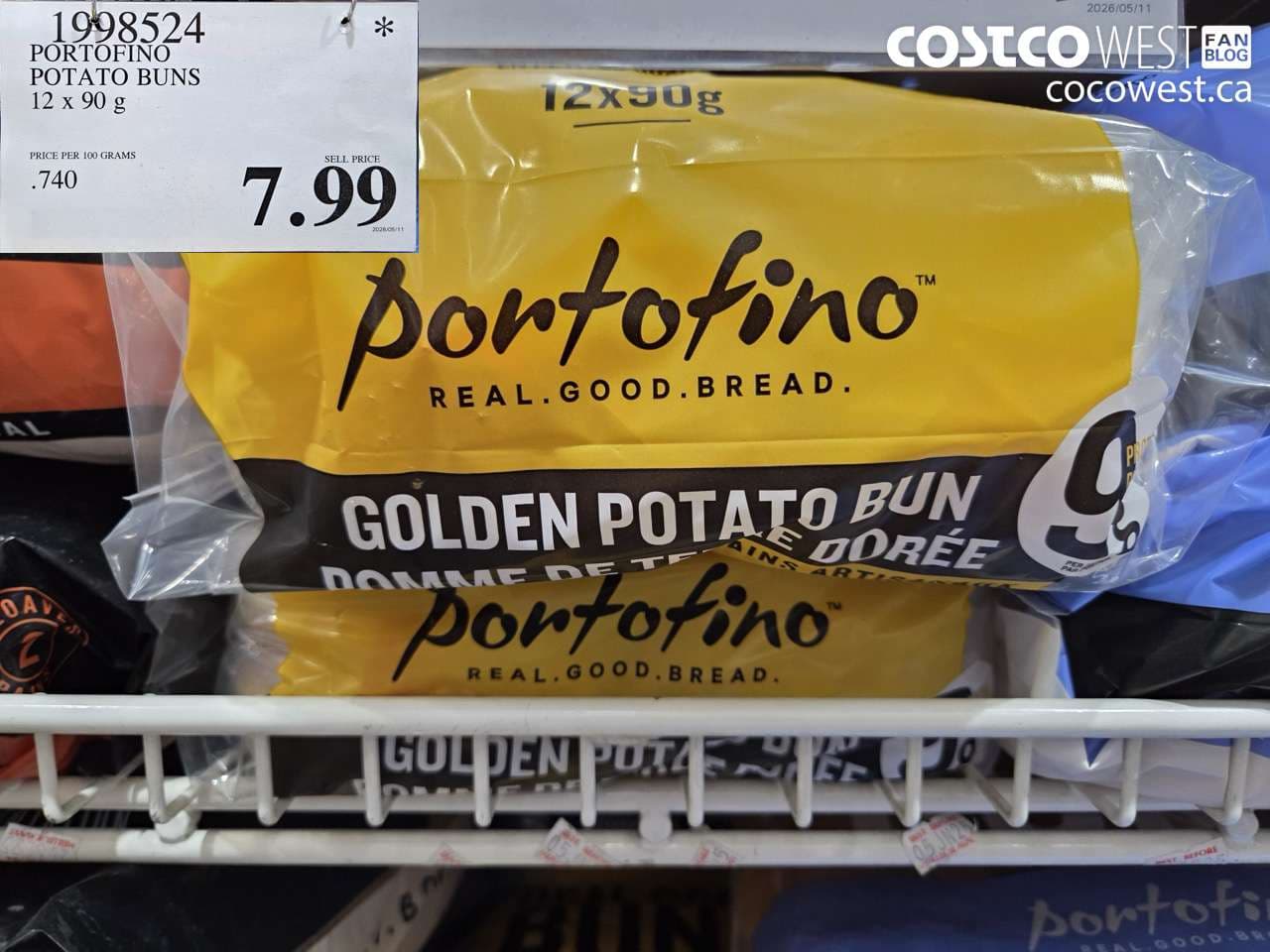 PORTOFINO POTATO BUNS 12 X 90 G