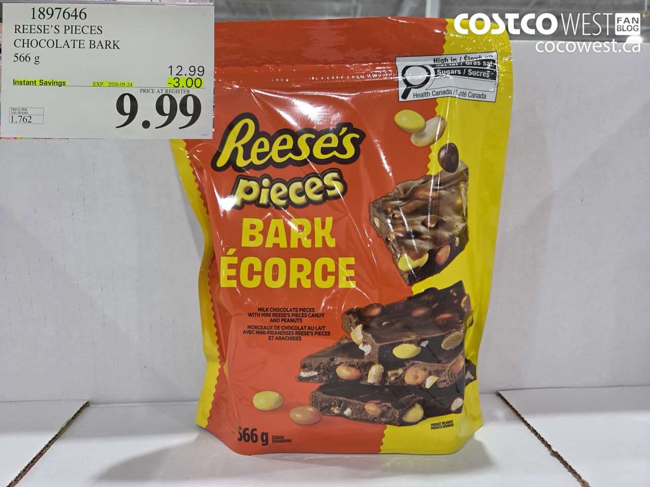 REESE’S PIECES CHOCOLATE BARK 566 G