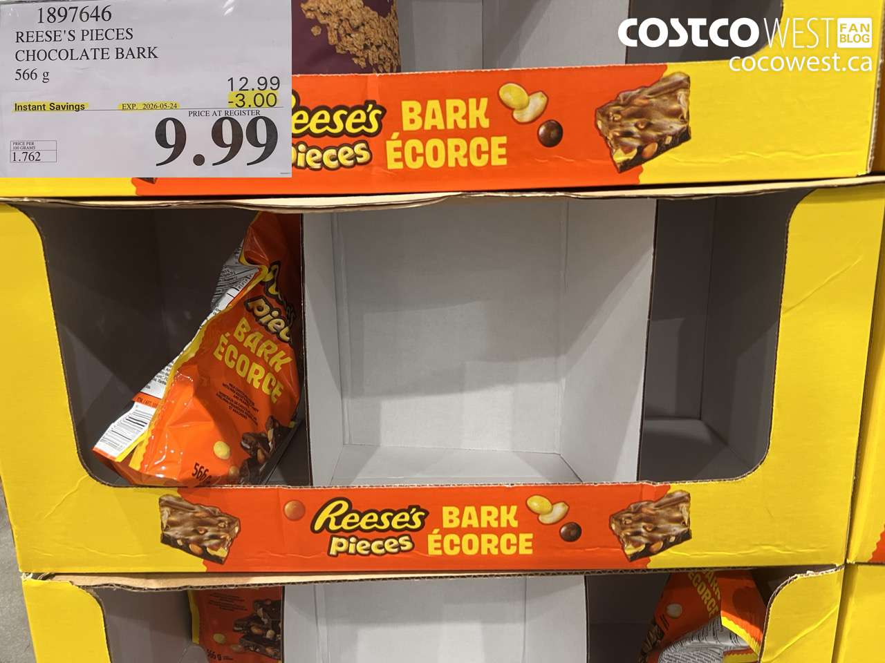 reeses pieces chocolate bark 566 g