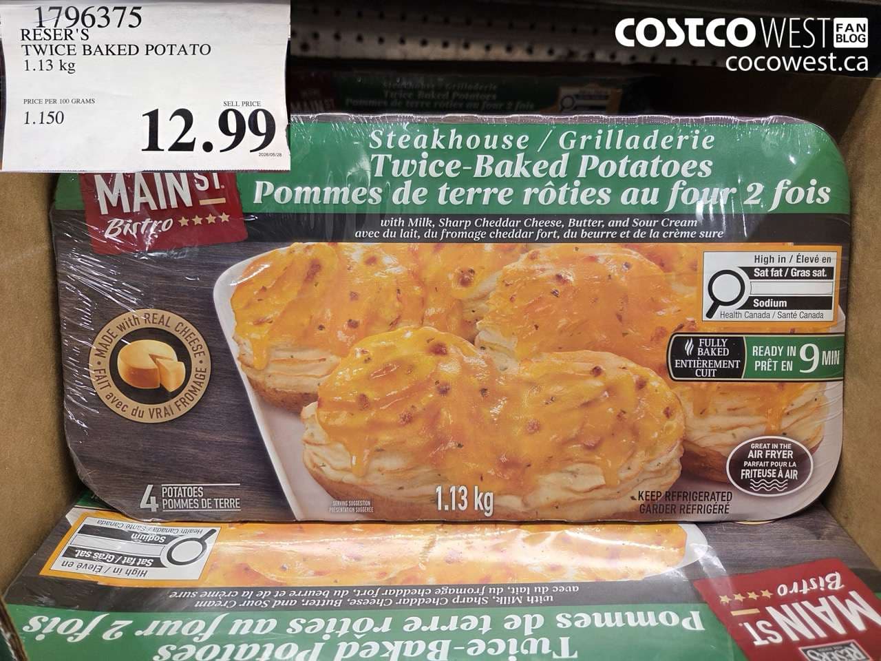 RESER’S TWICE BAKED POTATO 1.13 KG