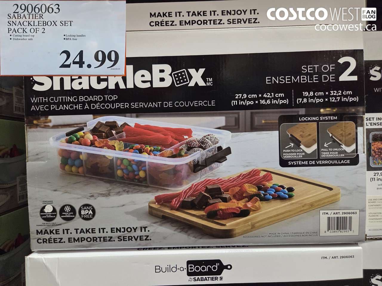 SABATIER SNACKLEBOX SET PACK OF 2