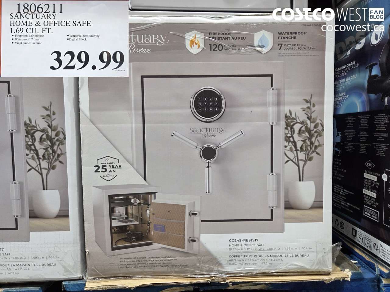 sanctuary home  office safe 169 cu ft