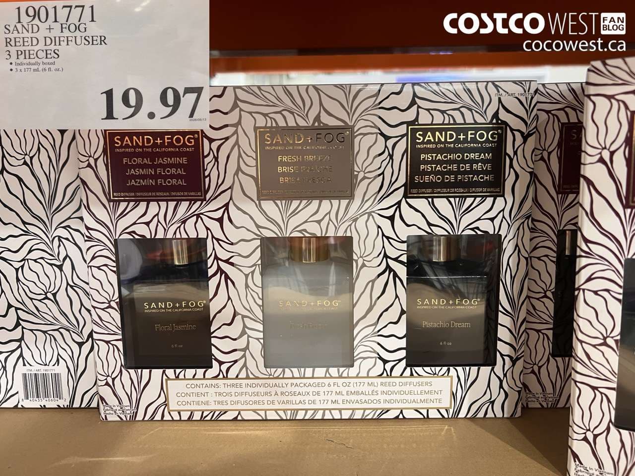 sand  fog reed diffuser 3 pieces