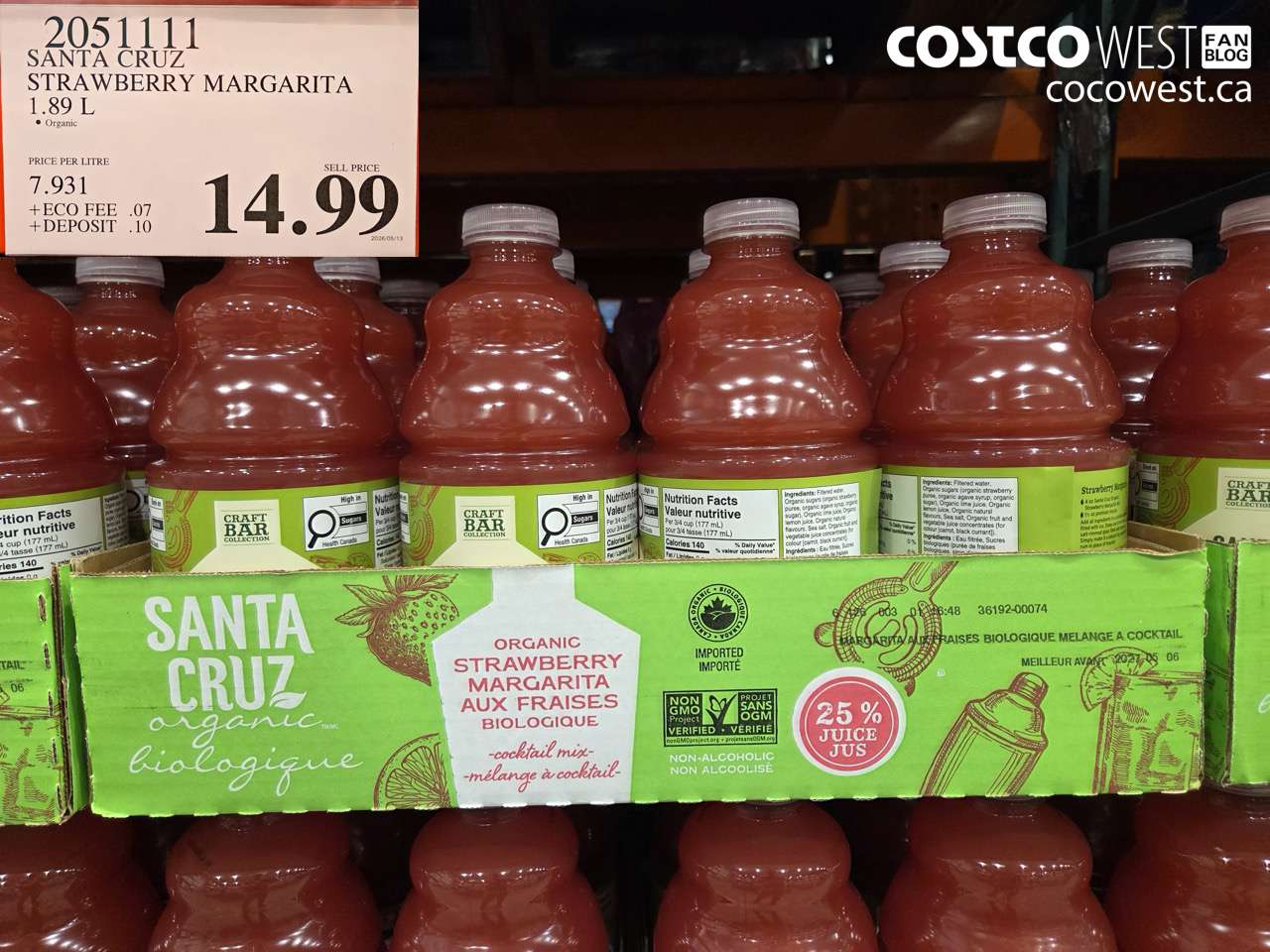 SANTA CRUZ STRAWBERRY MARGARITA 1.89 L