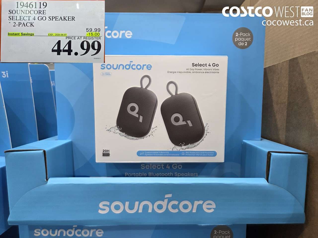 SOUNDCORE SELECT 4 GO SPEAKER 2-PACK
