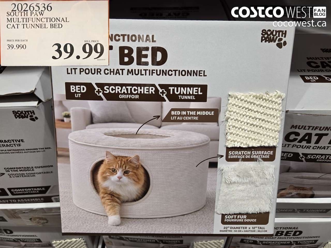 SOUTH PAW MULTIFUNCTIONAL CAT TUNNEL BED
