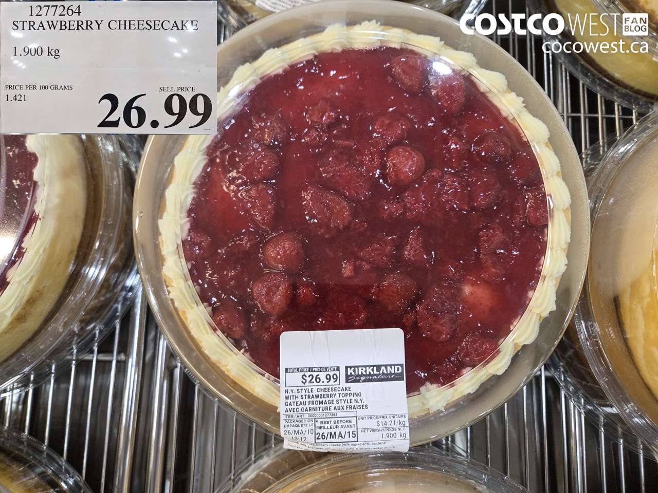 STRAWBERRY CHEESECAKE 1.900 KG