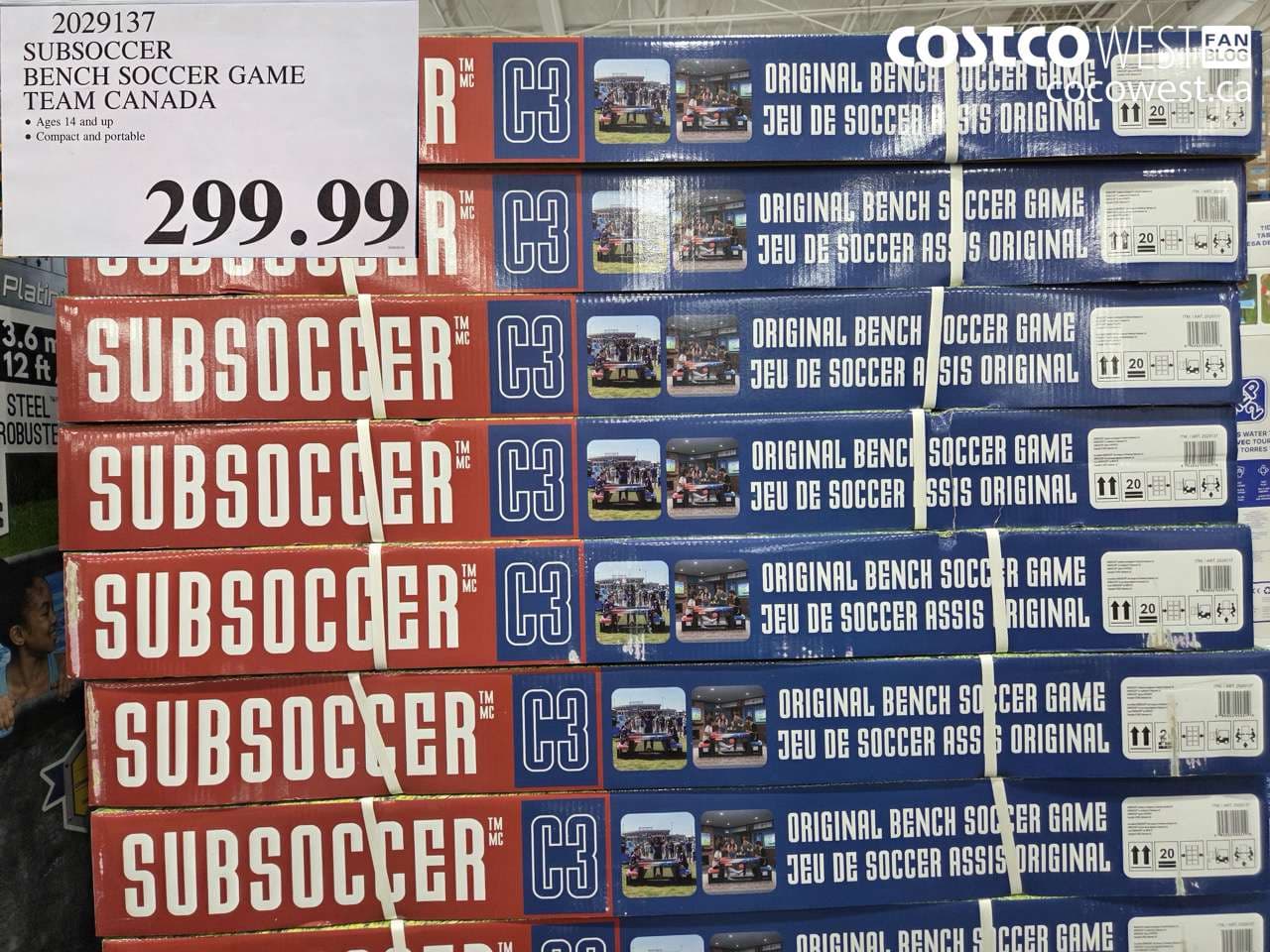 SUBSOCCER BENCH SOCCER GAME TEAM CANADA