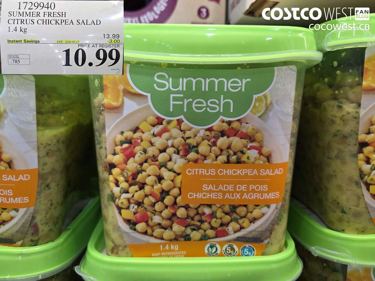 SUMMER FRESH CITRUS CHICKPEA SALAD 1.4 KG