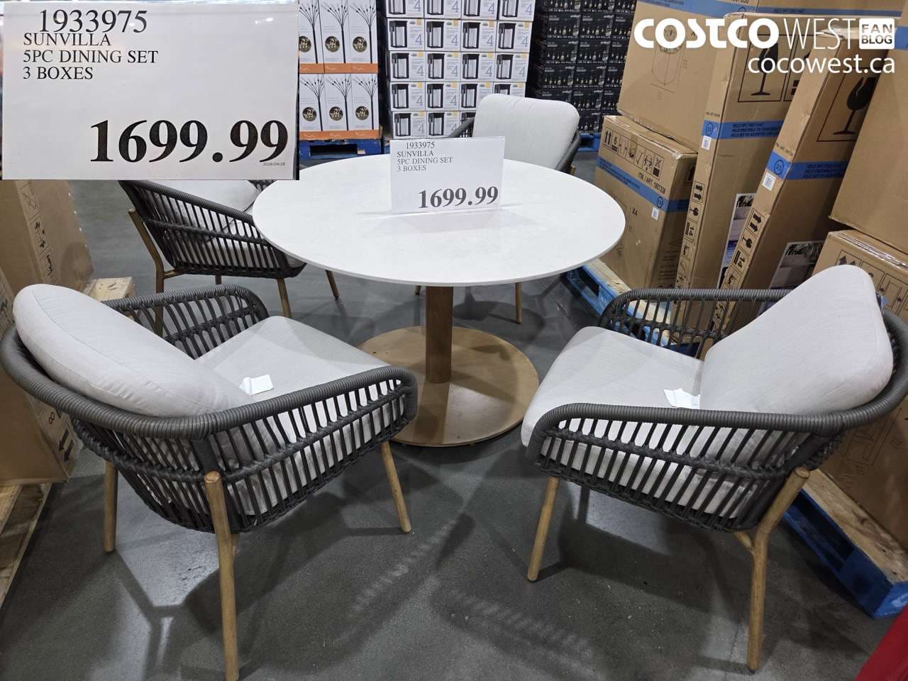 SUNVILLA 5PC DINING SET 3 BOXES