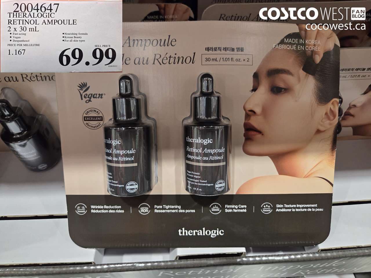 THERALOGIC RETINOL AMPOULE 2 X 30 ML