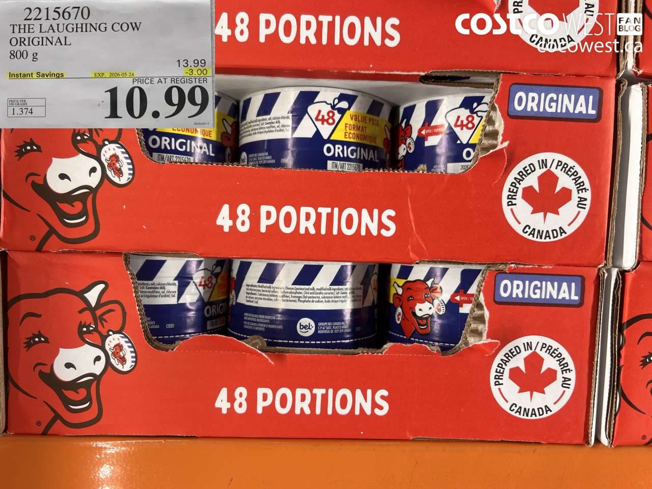 the laughing cow original 800 g