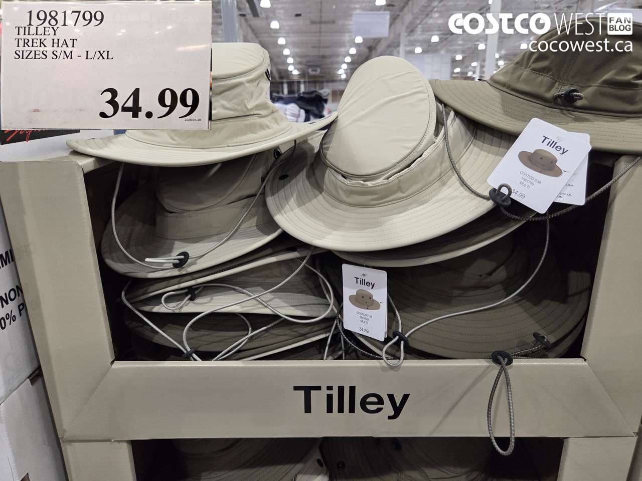 TILLEY TREK HAT SIZES S/M - L/XL