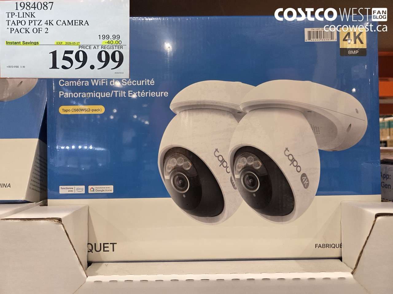 TP-LINK TAPO PTZ 4K CAMERA PACK OF 2