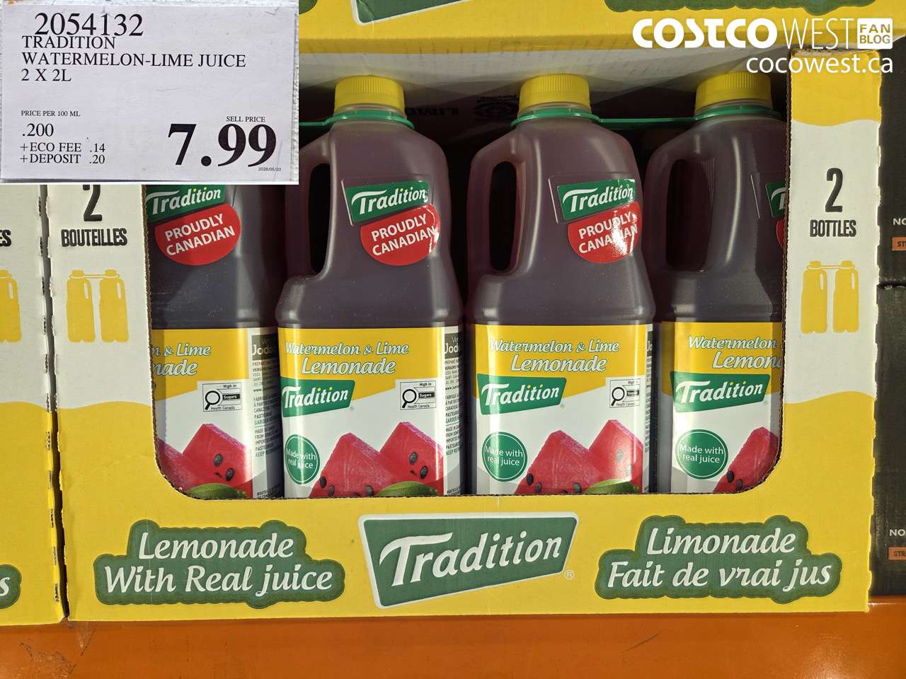 TRADITION WATERMELON-LIME JUICE 2 X 2L