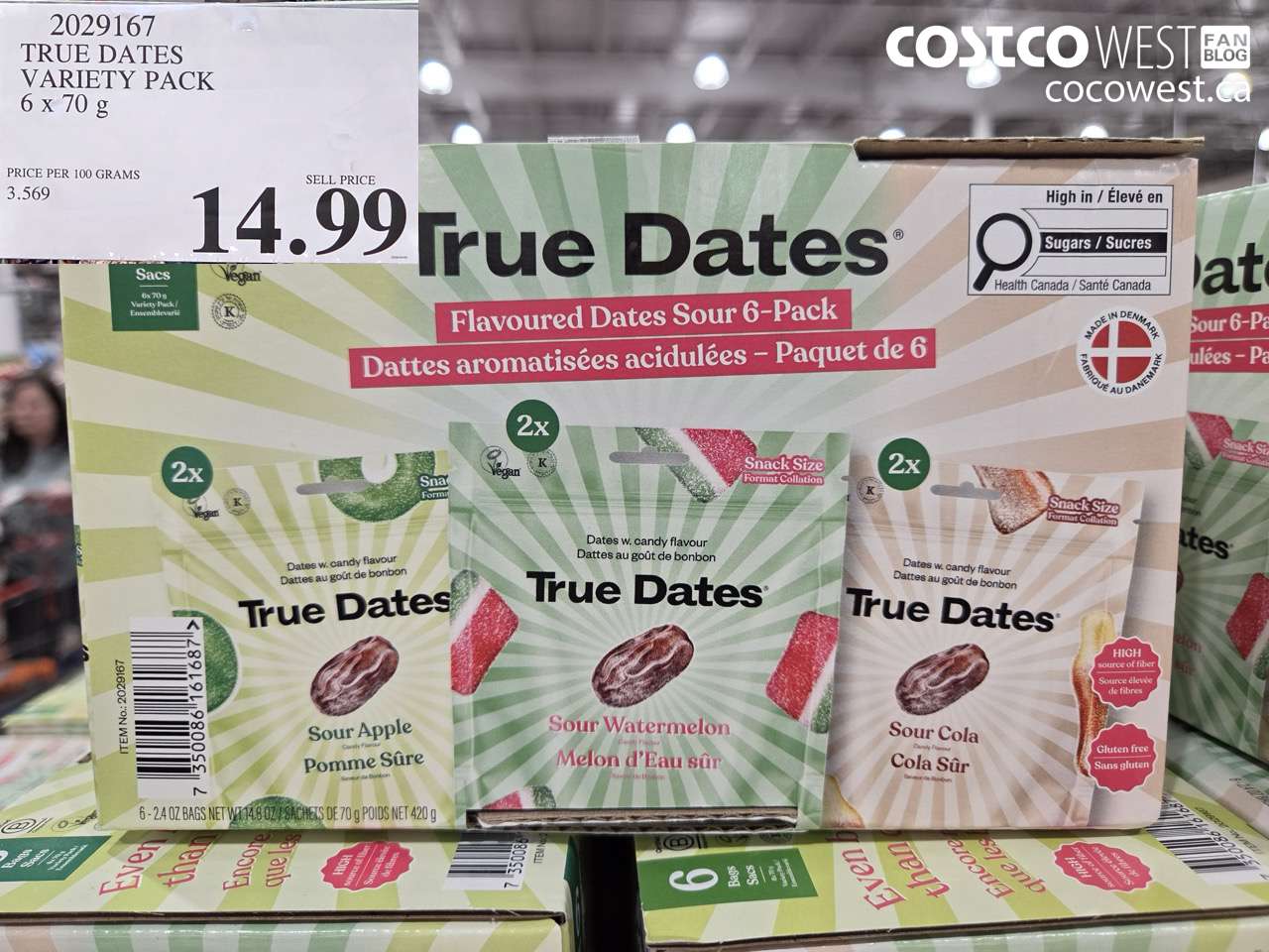 TRUE DATES VARIETY PACK 6 X 70 G