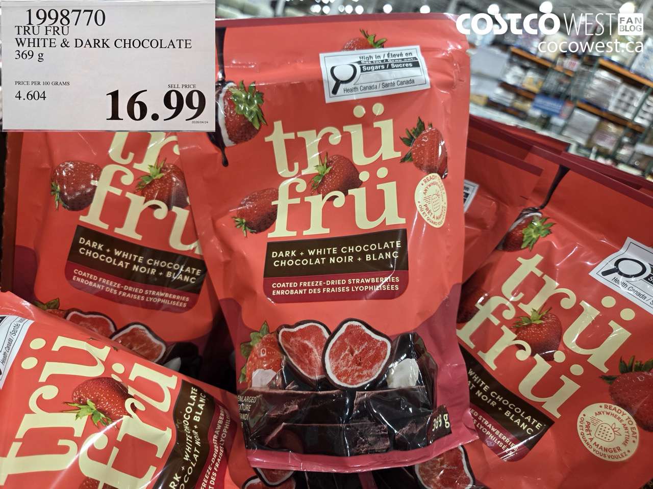 TRU FRU WHITE & DARK CHOCOLATE 369 g