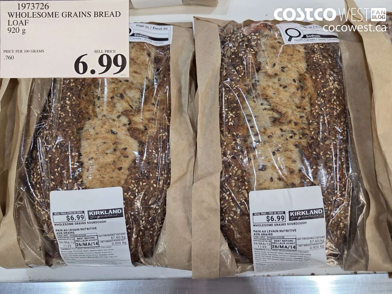 WHOLESOME GRAINS BREAD LOAF 920 G