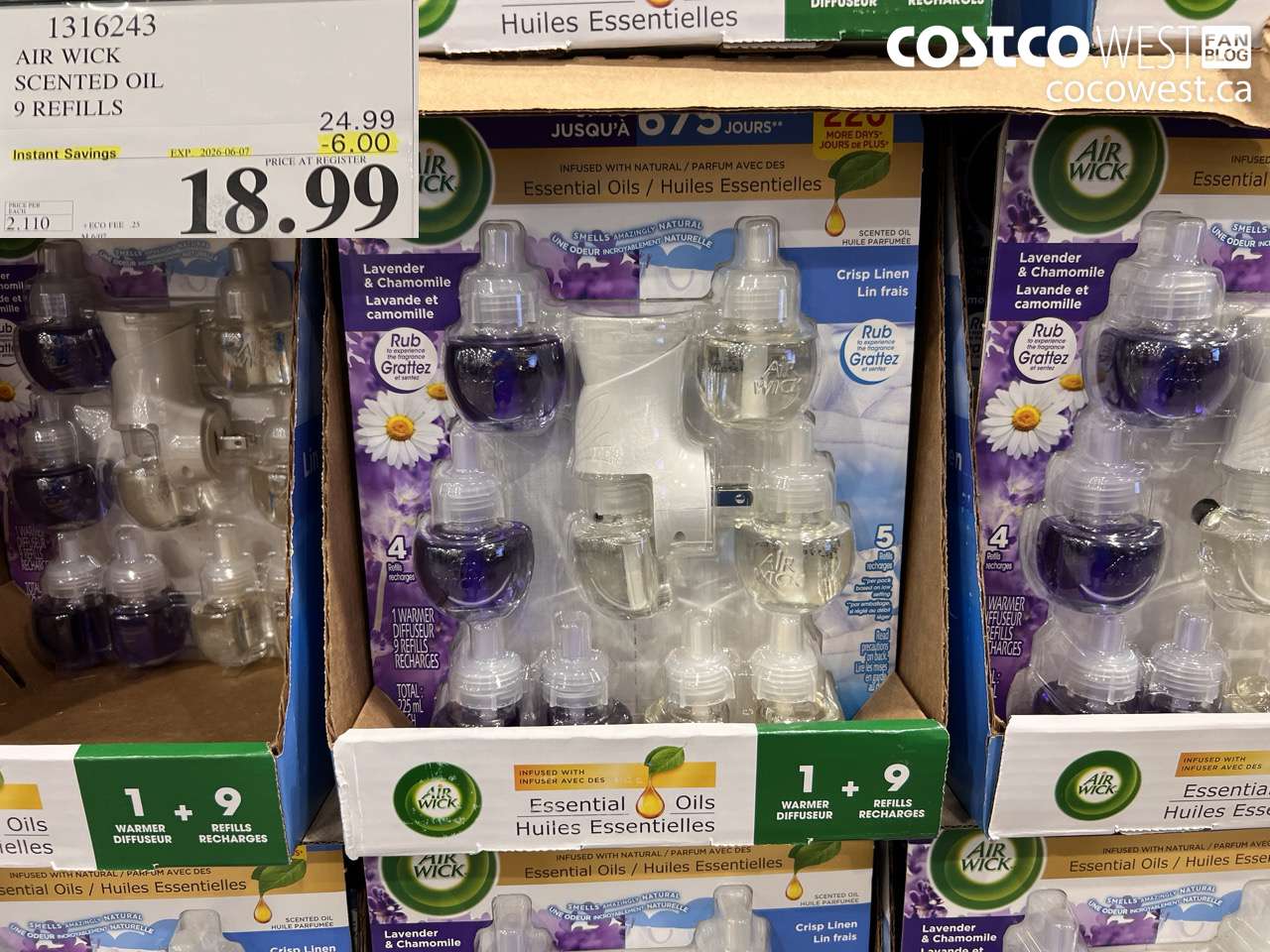 AIR WICK SCENTED OIL 9 REFILLS